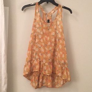 Forever 21 sheer floral tank